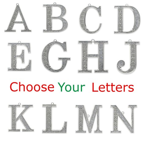 Harvey Lewis Christmas Tree Holiday Monogram Ornament Letters SWAROVSKI Crystal