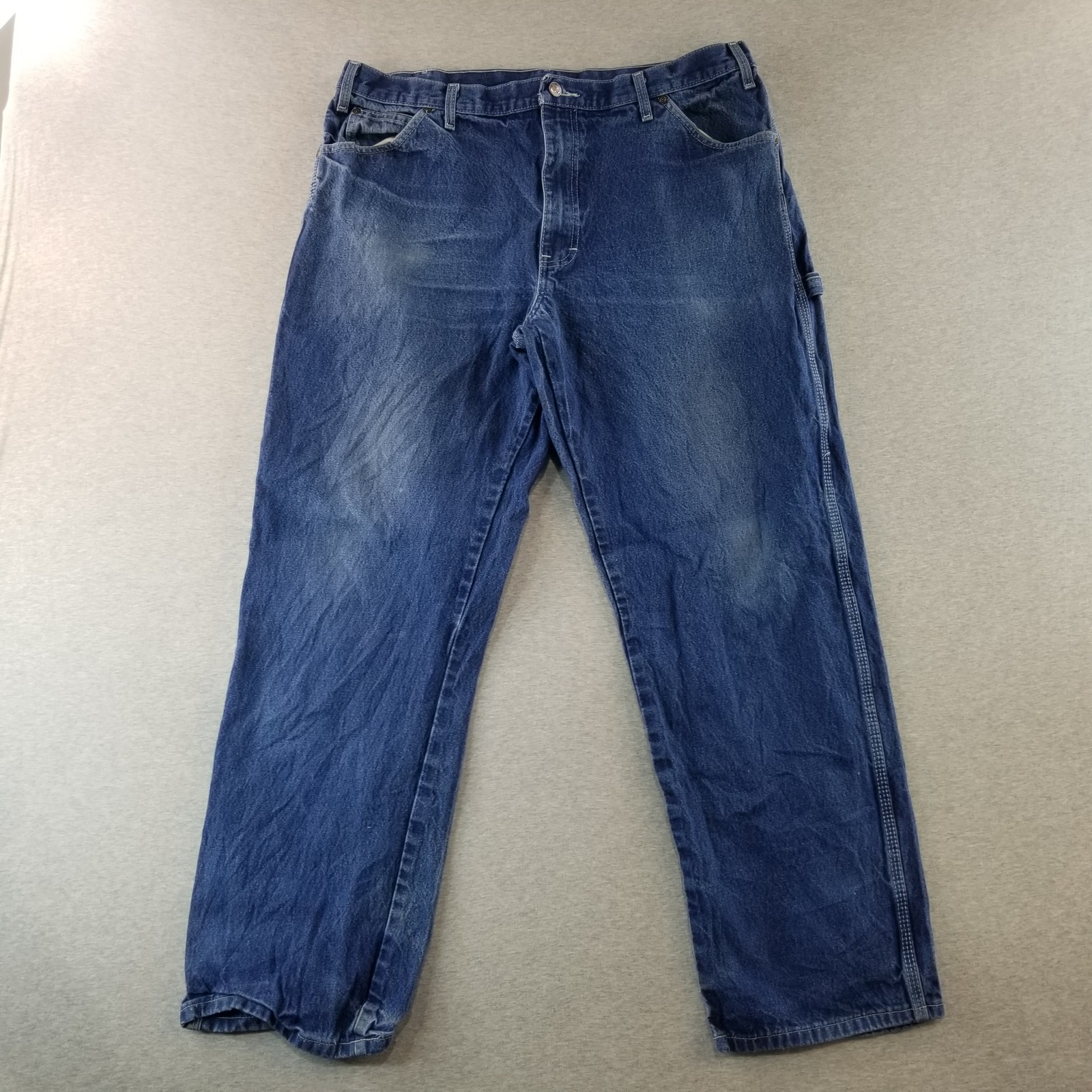 Dickies Jeans Men's See Measurements Carpenter Dark Wash Normcore Durable Heavy