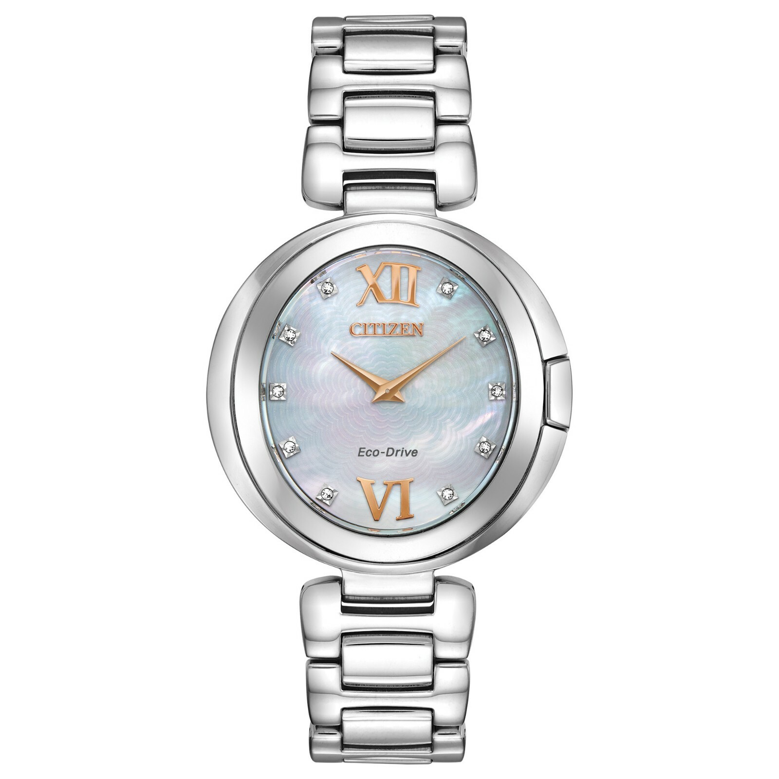 Citizen Eco-Drive Women's Diamonds Silver Stinaless Steel