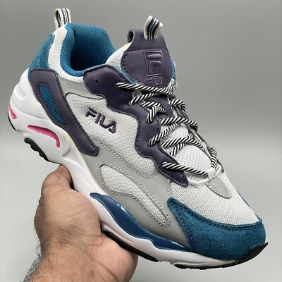 fila ray tracer womens size 8 running shoes black pink white 315172549693