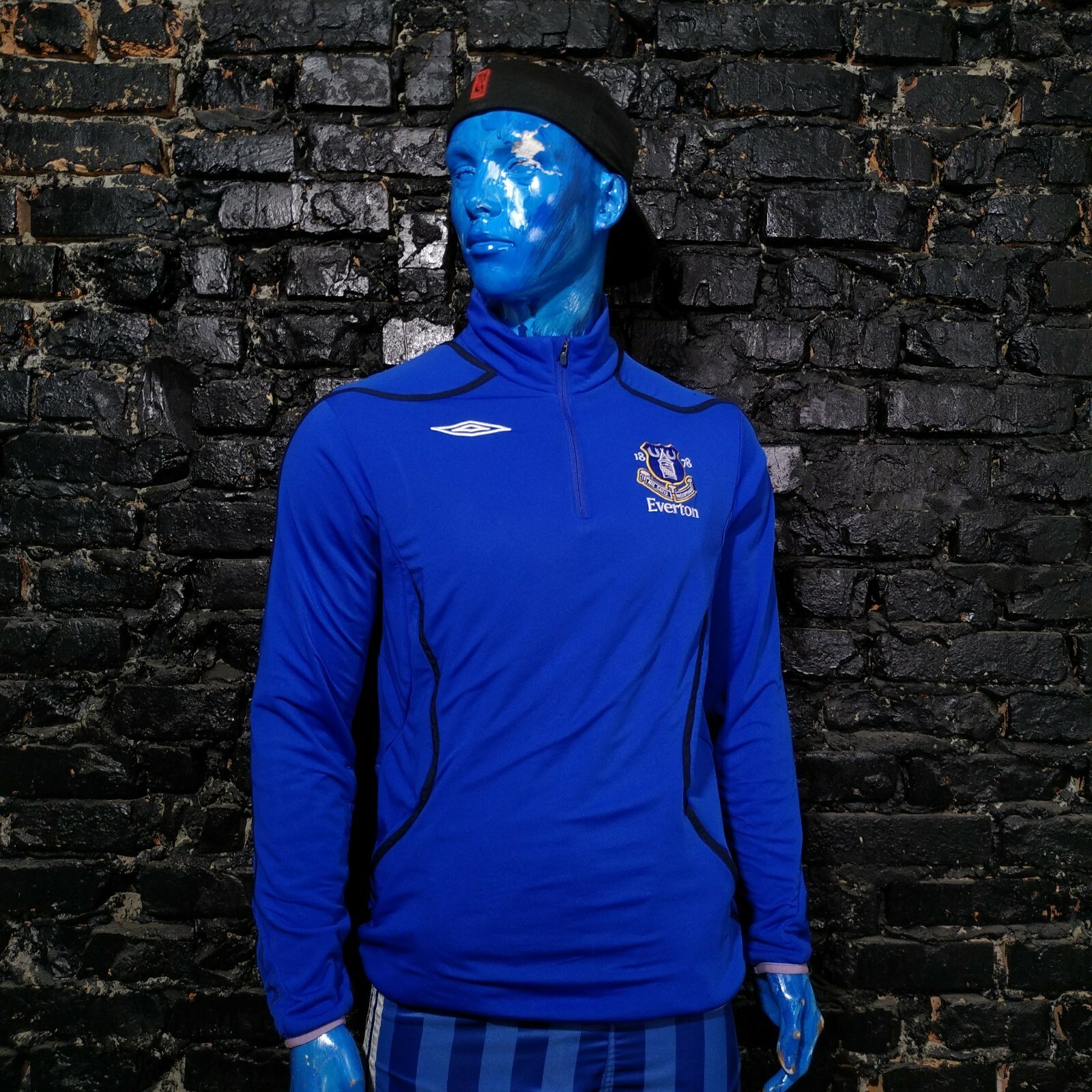 Everton Training Jacket Long Sleeve Blue Umbro Polyester