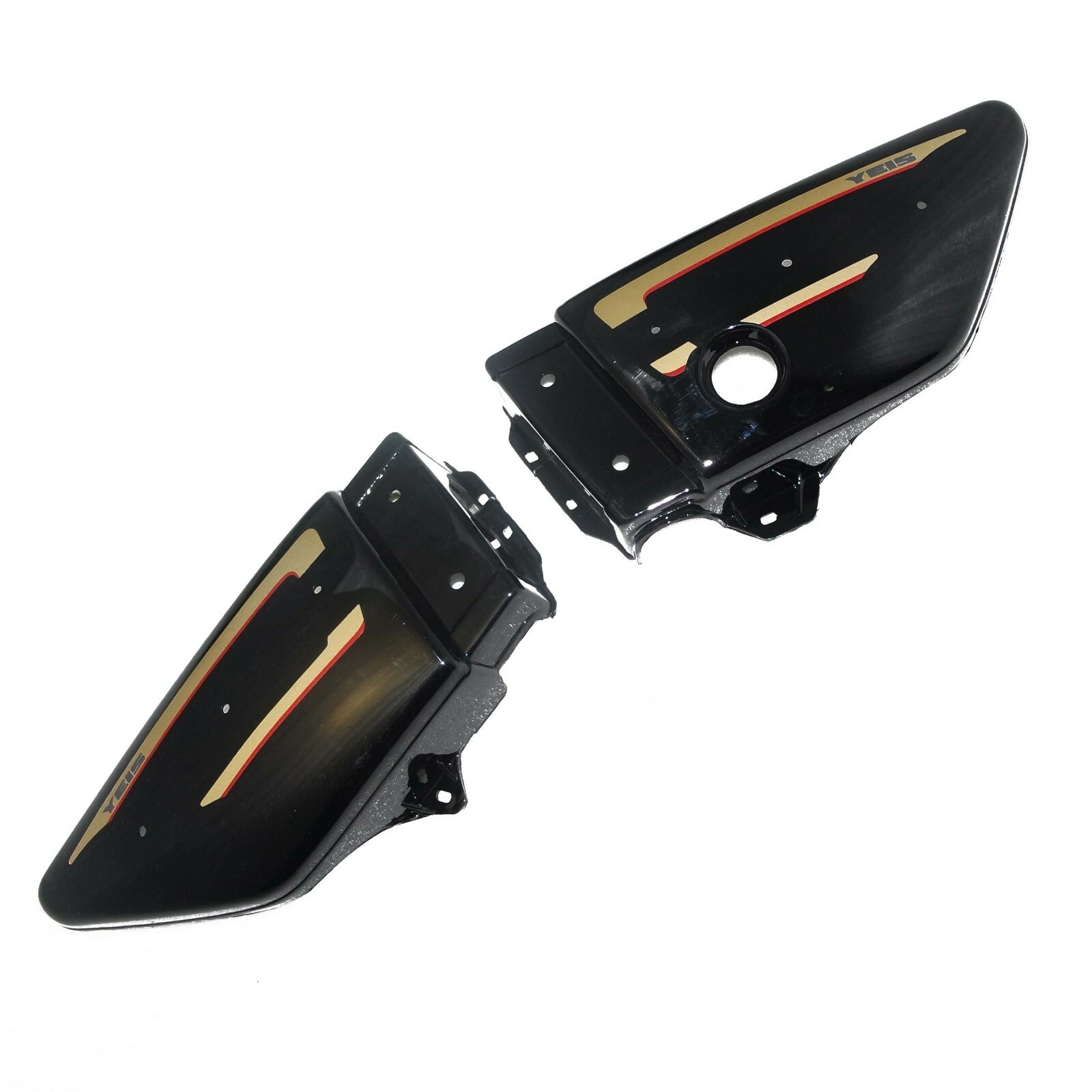 Yamaha RX135 Side Panel Set Black Plastic Made for RX 135 cc Motorcycle  