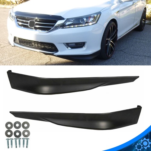 Front Bumper Lip Spoiler Splitters For 13-15 Honda Accord 4-Door Sedan HFP Style