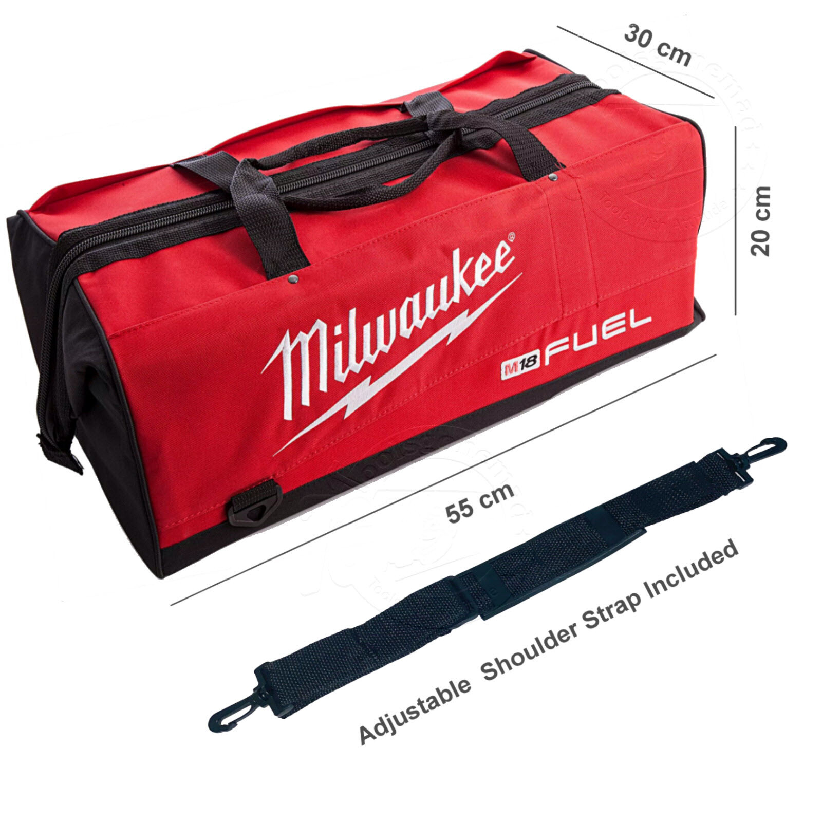 Milwaukee Tool Bag 550mm Large M18 Heavy Duty Fuel Contractor Shoulder