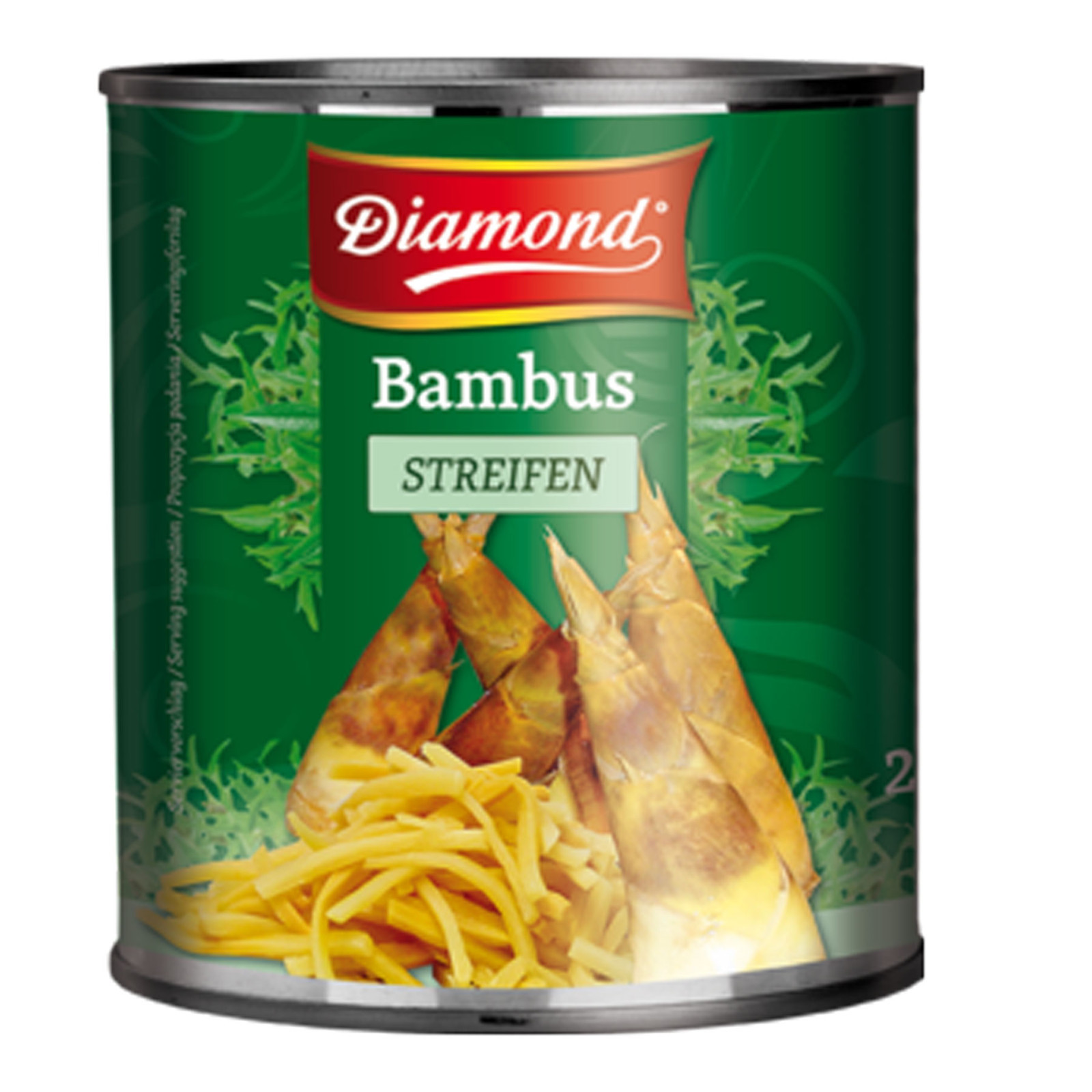 2950g Bambussprossen in Streifen Diamond zarte Bambusspitzen Bambus Sprossen