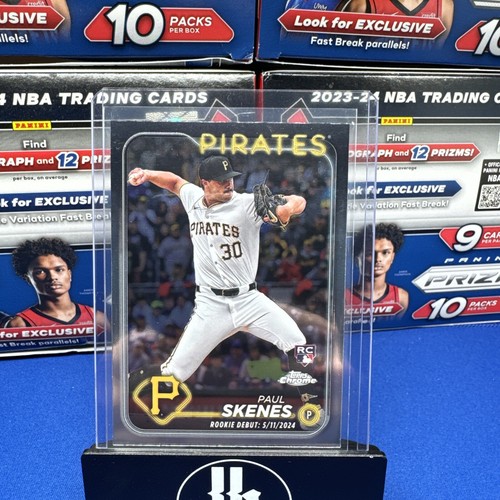 PAUL SKENES 2024 TOPPS UPDATE SERIES CHROME RC ROOKIE DEBUT