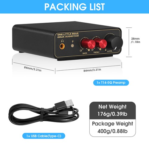 HIFI RIAA Phono Preamp for MM/MC Turntables Mini Record Player Stereo Preamp