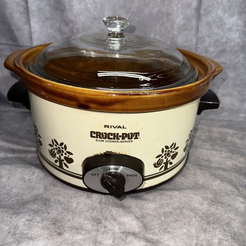 Stoneware Slow Vtg Rival Crock Pot