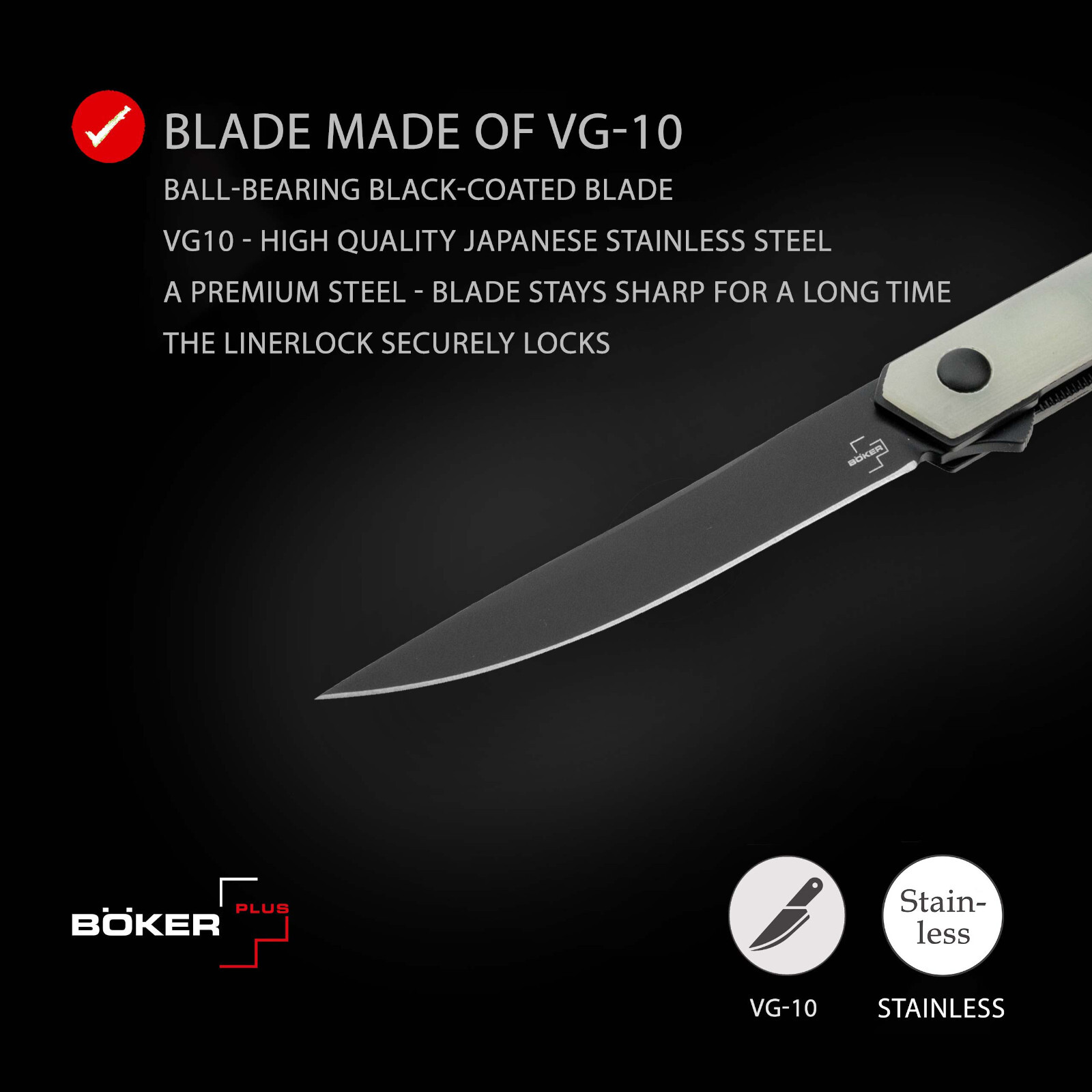 Boker Plus Kwaiken Air Mini G10 Jade Pocket Knife 3.07" Blade VG-10 ✔️ 01BO331