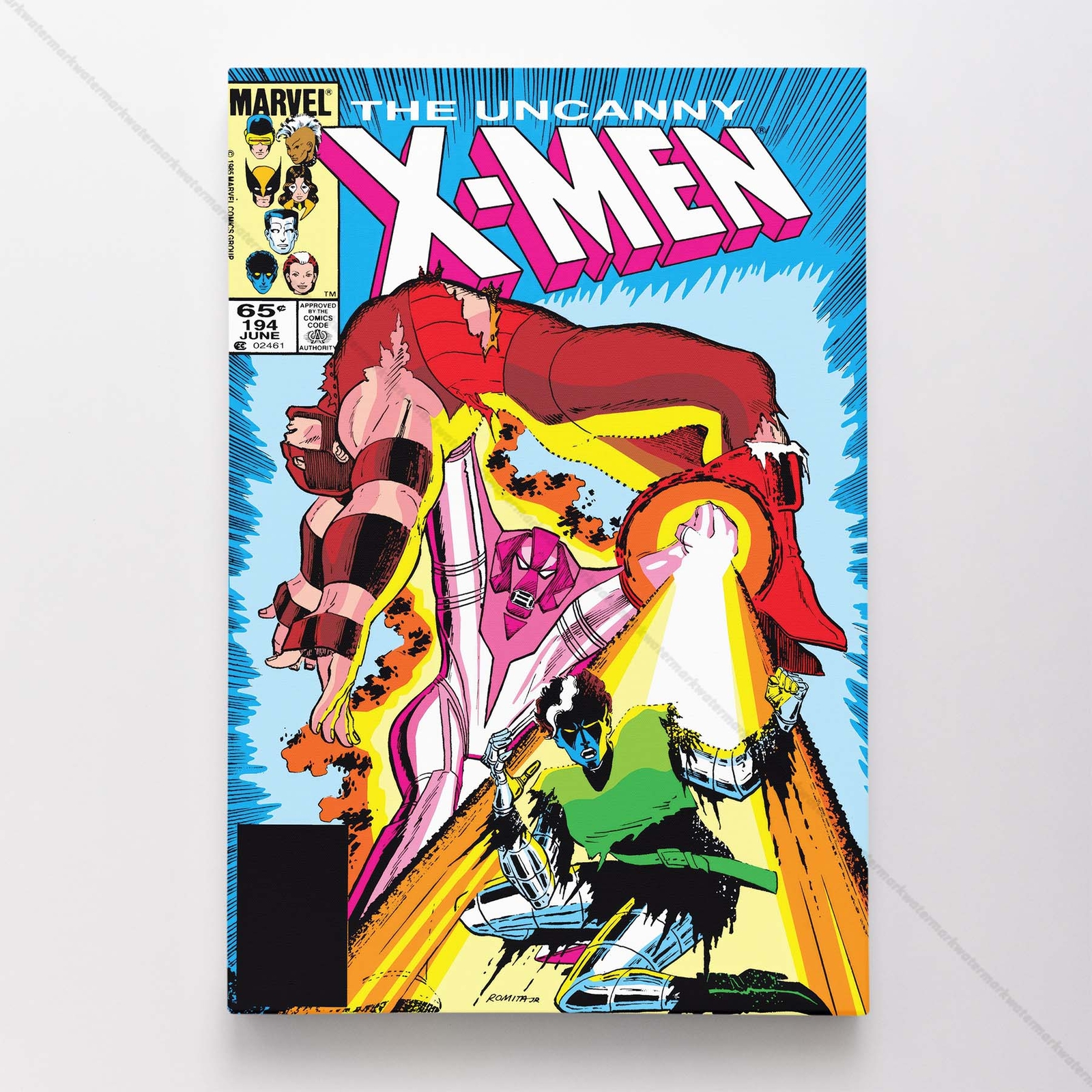 Uncanny X-Men Poster Canvas Vol 1 #194 Xmen Marvel Comic Book Art Print
