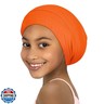 Kids Satin Bonnets for Girls Sleeping: Adjustable for 2-8 Years, Silky Smooth for Frizzy Curly Hair, Breathable and Soft Orange
