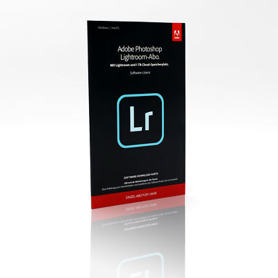 Adobe Lightroom 1TB  1 Jahr  PC/Mac - Key Card und Download von Adobe