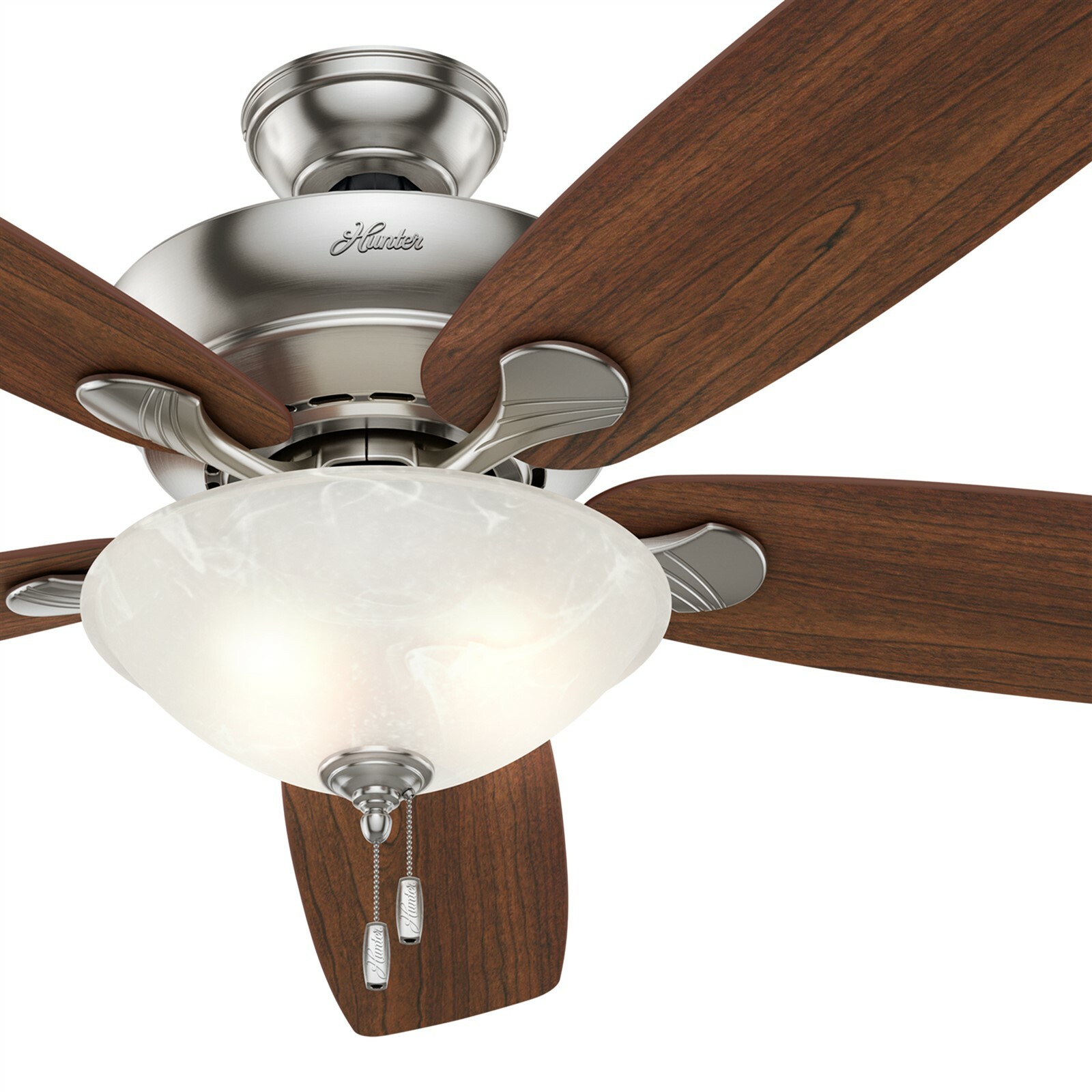 Details About Hunter Fan 60 Inch Casual Brushed Nickel Indoor Ceiling With Light Kit