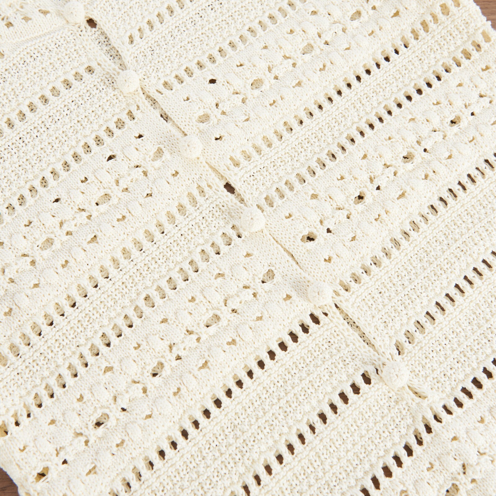 Pre-owned Saint Laurent Paris 1590$ Jane Mini Dress - Natural White Crochet Cotton