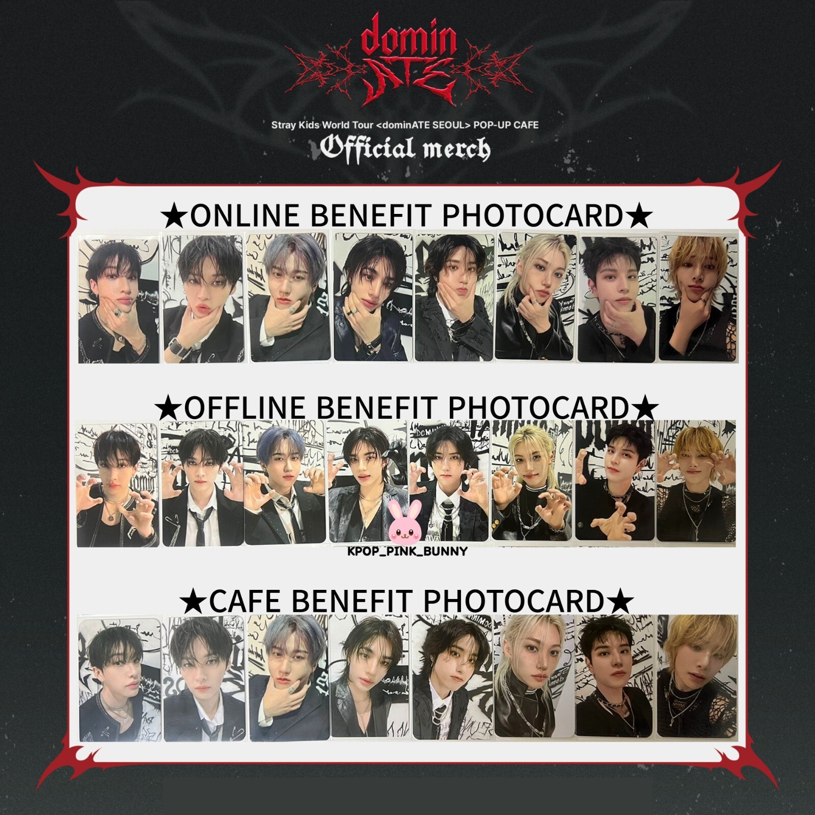 STRAY KIDS CONCERT DOMINATE POP-UP CAFE POB BENEFITS MD