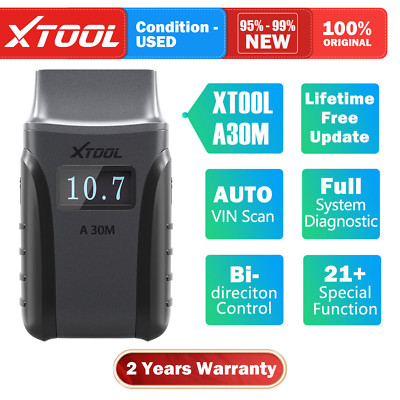 XTOOL USED A30M Bidirectional Scan Tool OBD2 Auto Diagnostic Scanner 21+ Service