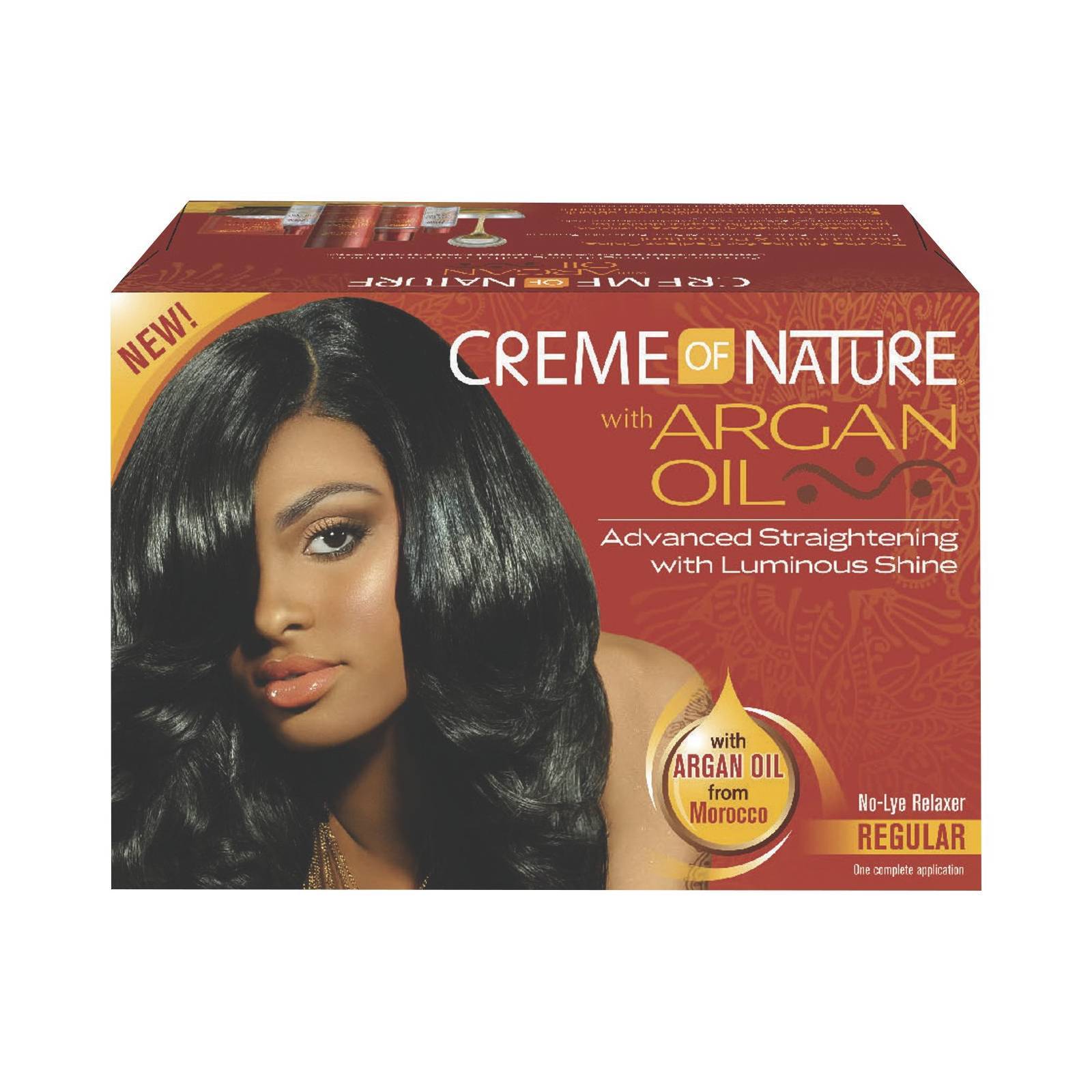Creme Of Nature Relaxer Kit For Hair Regular With Argan Oil 1 Ea