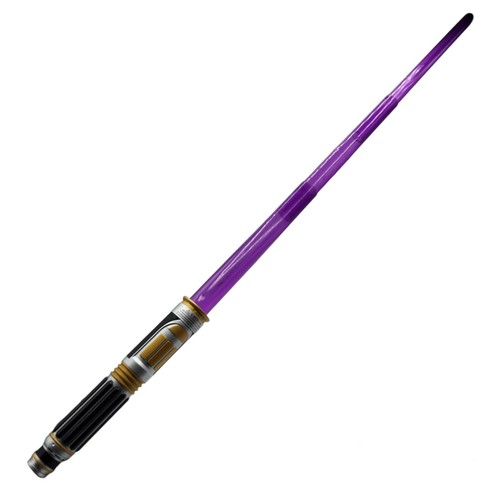 2010 Hasbro Stars Wars Mace Windu Purple Lightsaber Telescoping Lights Sound 33"