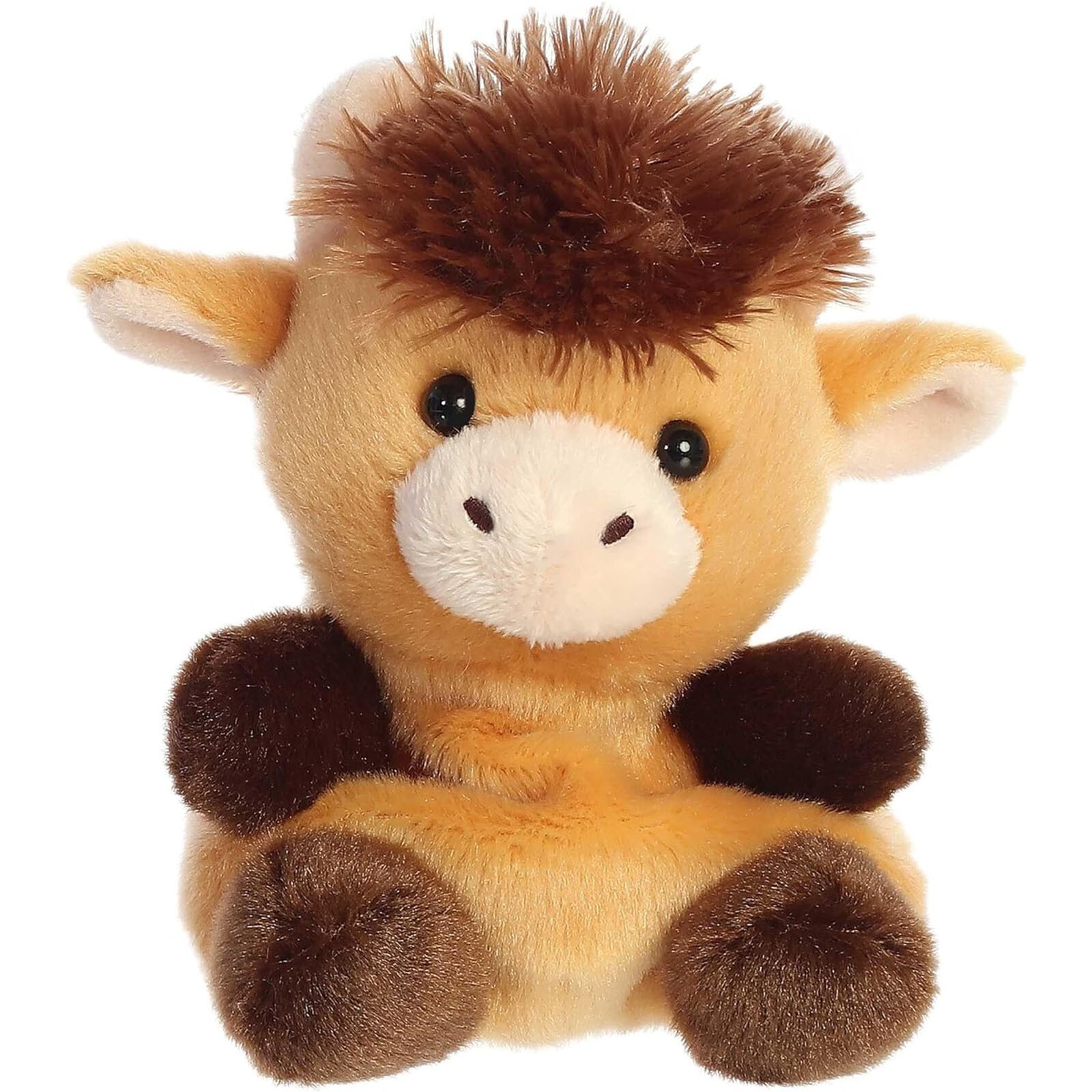 5-дюймовая плюшевая фигурка Aurora Palm Pals Hubert Highland Cow НОВАЯ В НАЛИЧИИ