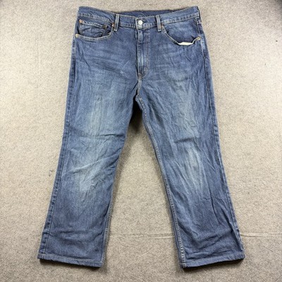 Levis 516 Jeans Mens 38x30 Blue Straight Fit Denim Pants Workwear Casual