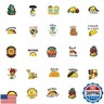 62Pcs Mexican Taco Stickers Pack, Delicious Food Aesthetic Vinyl Waterproof Sticker for Water Bottle,Skateboard,Laptop,Phone,Journaling,Scrapbooking Decals Gifts for Kids Teens Adults for Party Supply