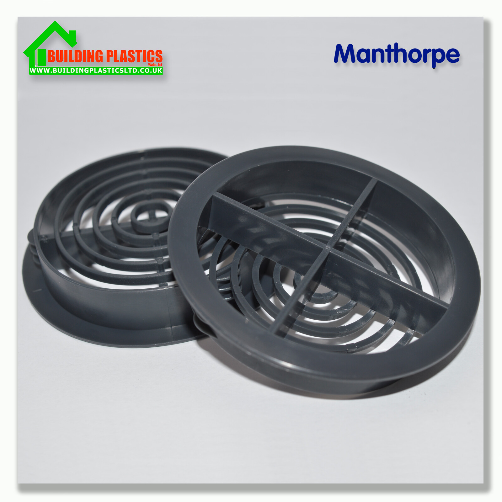 ANTHRACITE GREY 70mm SOFFIT ROOF AIR VENT UPVC/Soffit Board Eaves