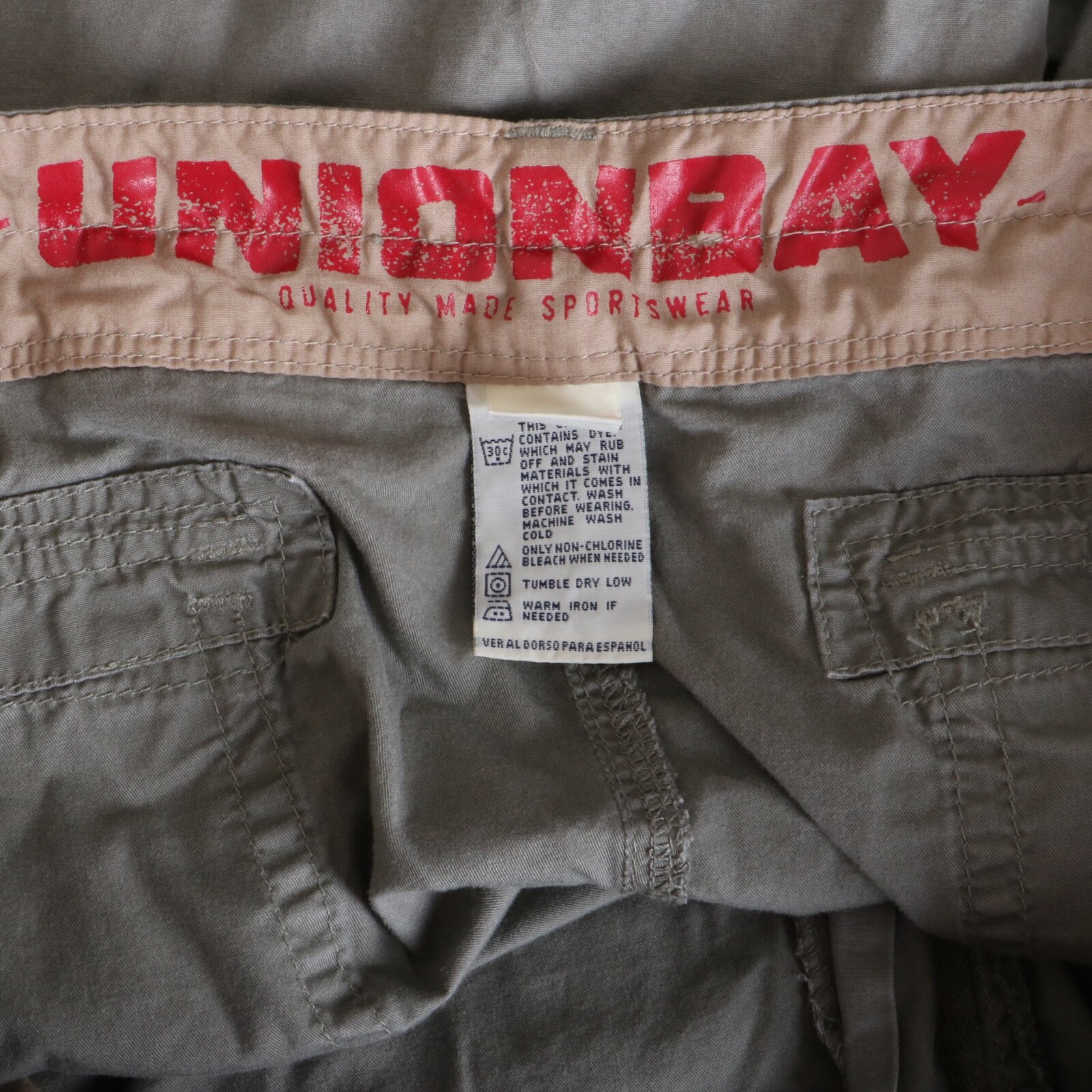 Union Bay Cargo Khaki Casual Shorts Men 42