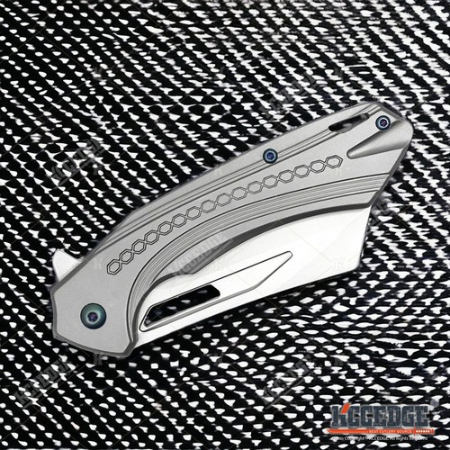 7.5" Cleaver Pocket Knife Camping Knife EDC Stainless Steel Folding Knife
