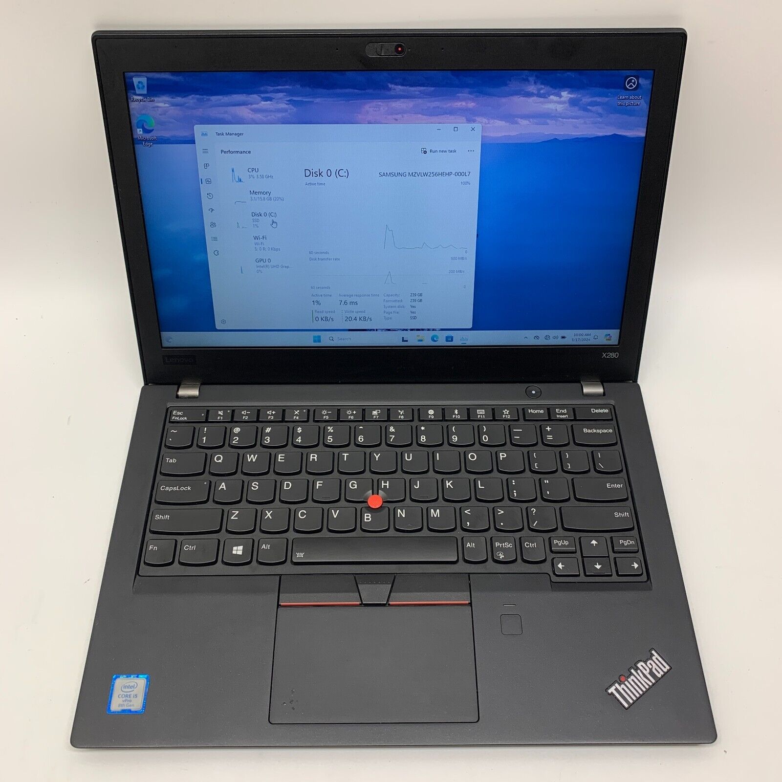 Lenovo ThinkPad X280 (13.3 Lenovo ThinkPad X280 (13.3