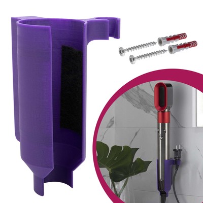 Halterung passend für Dyson Airwrap Haarstyler Wandhalter Wandhalterung Lila