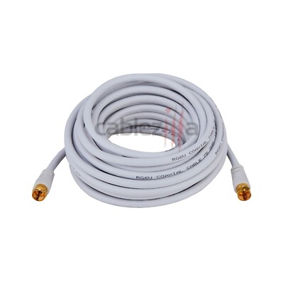 RG6 Coaxial Cable Dual Shielded Extension Coax Digital Satellite TV Antenna Wire