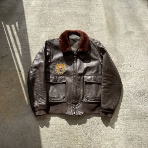 20-60代 人気ファッションブランド Navy 50's Vintage G1 Zipper Conmar medium Size Jacket Flight ジャケット・アウター