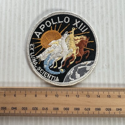 Vintage NASA Apollo XIII Ex Luna Scientia Circular Embroidered Patch