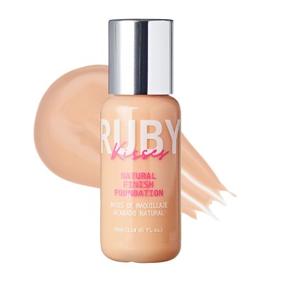 Ruby Kisses Liquid Foundation Medium Coverage Lightweight Natural Finish Face...