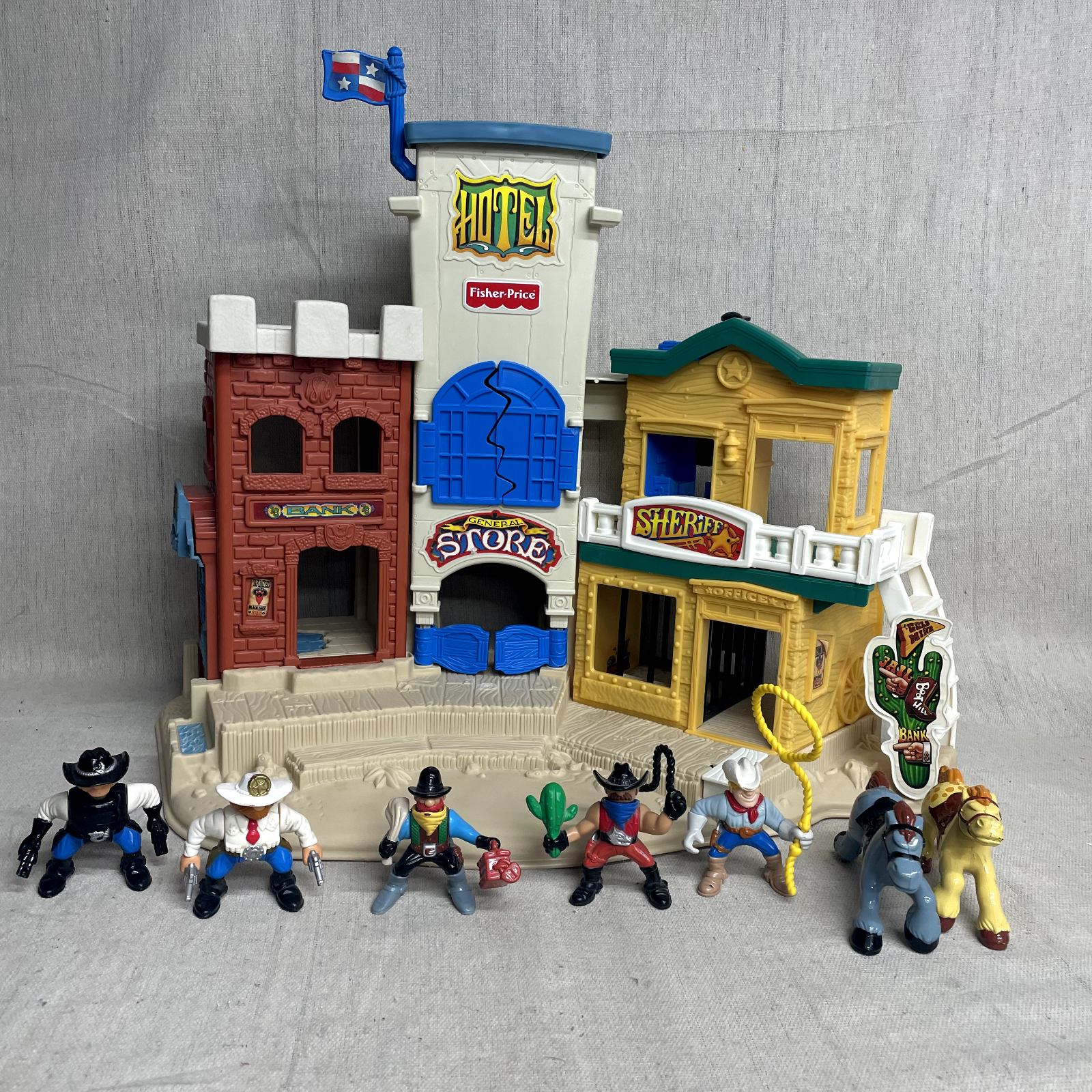Fisher Price Great Adventures Wild Western Town VTG 1990 s eBay