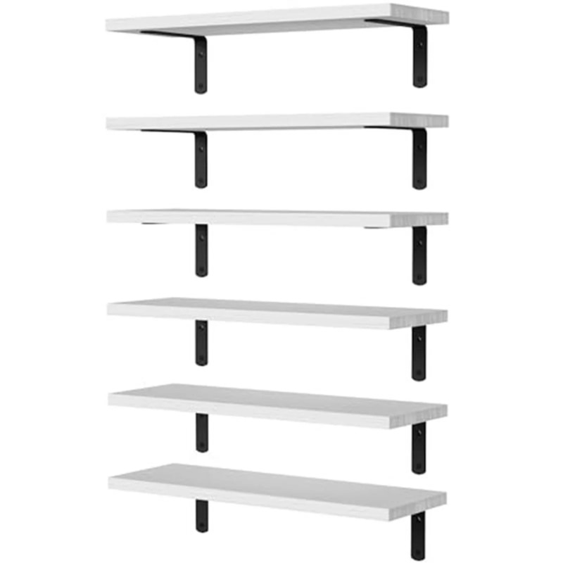 Floating Shelves,Wooden Floating Shelves for Wall Decor, Wall Mounted Floating