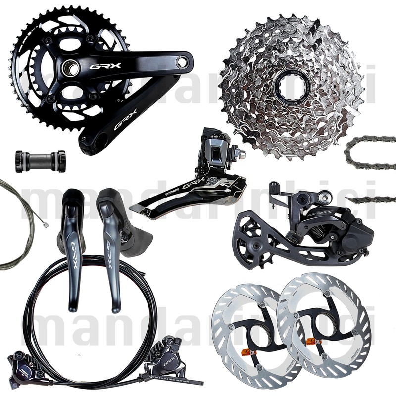 SHIMANO GRX ST-RX815RLセット New Shimano GRX RX815 RX817 Di2 Hydraulic Disc Group Groupset 11