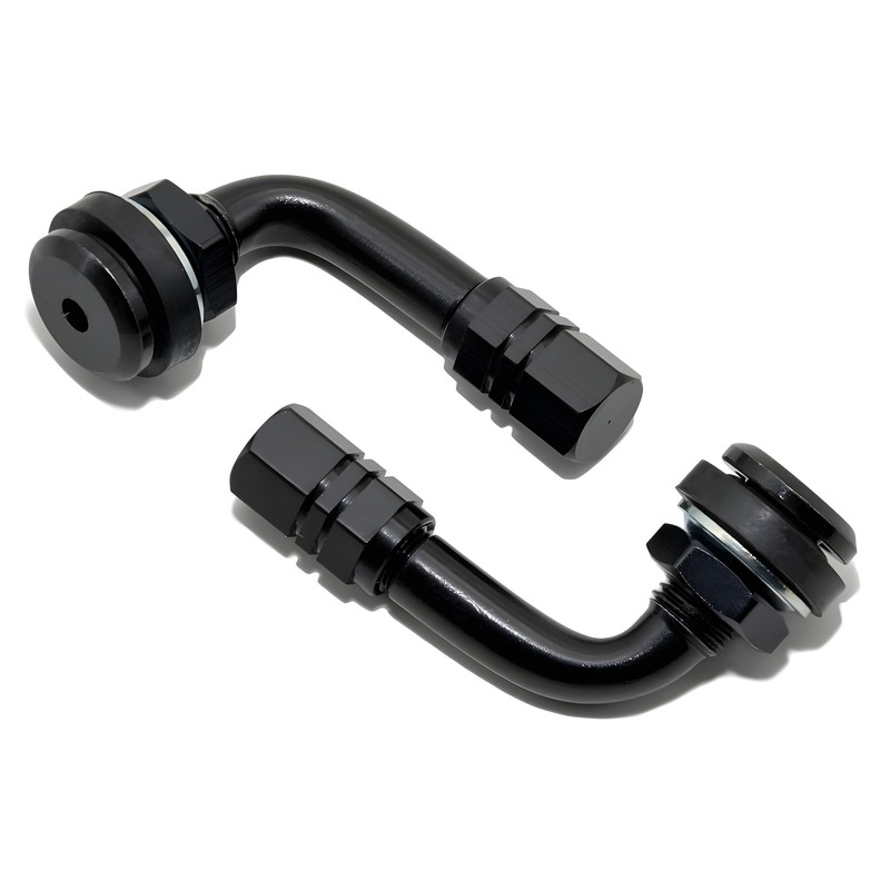 Ventile Gebogen 90Â° Moto Eloxiert, Schwarz, 2 StÃ¼Ck