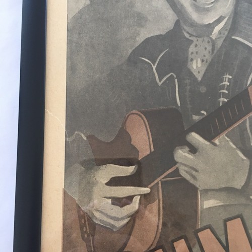 Tumbling Tumbleweeds Lobby Movie Card Window Size Republic 1944 Vintage Framed