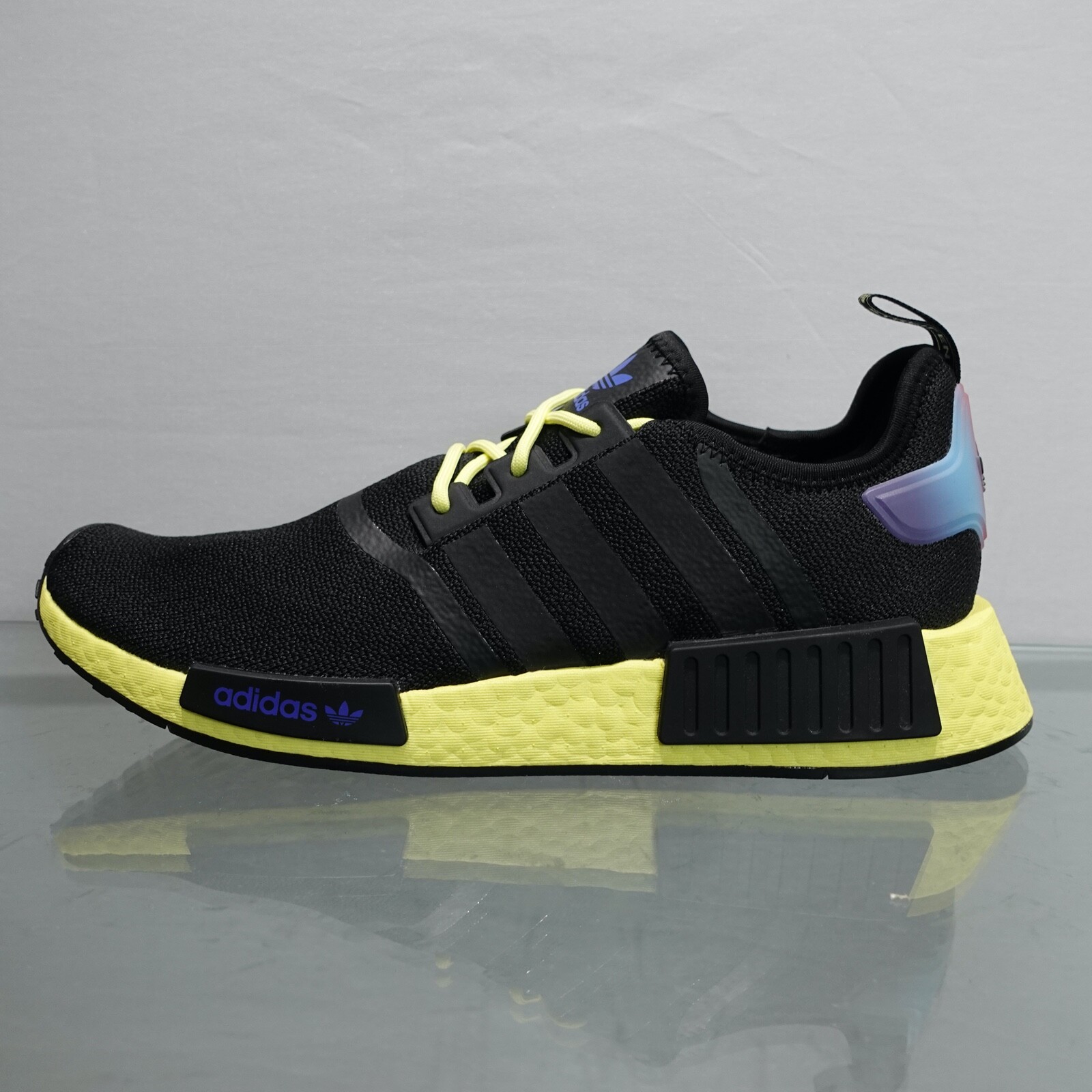 

Мужские кроссовки Adidas NMD R1, размер 11, кроссовки черные, желтые, кроссовки #281, Черный, adidas NMD R1