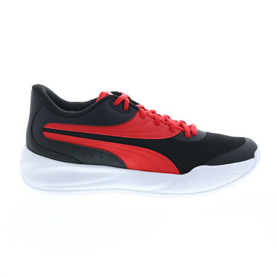 

Puma Triple 37664001 Мужская черная парусиновая спортивная баскетбольная обувь на шнуровке, Черный, Puma Triple