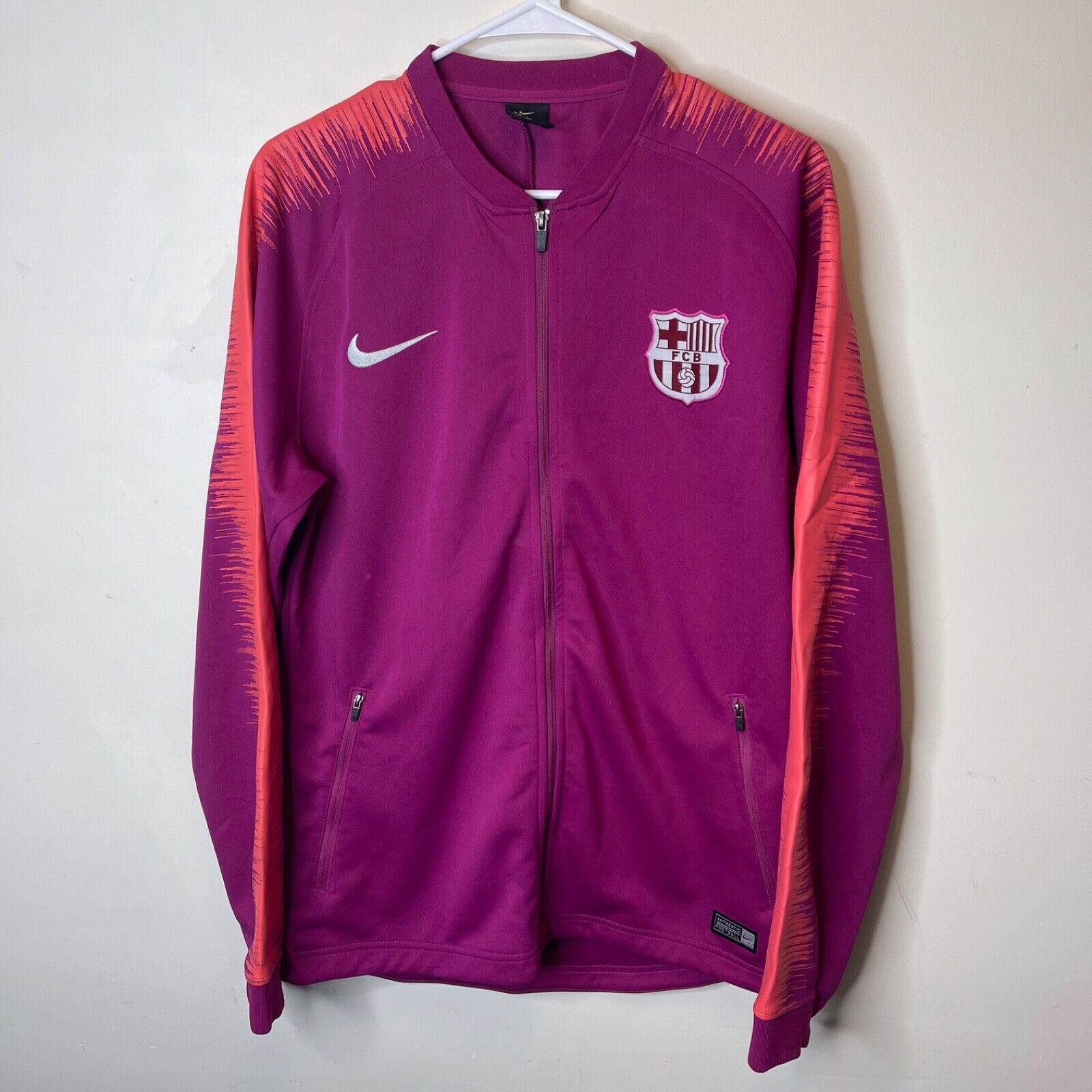 90s 00s Nike BARÇA ジャケット 紫 ピンク　ジャージ FC BARCELONA FOOTBALL PINK JACKET ORIGINAL NIKE SIZE L | eBay
