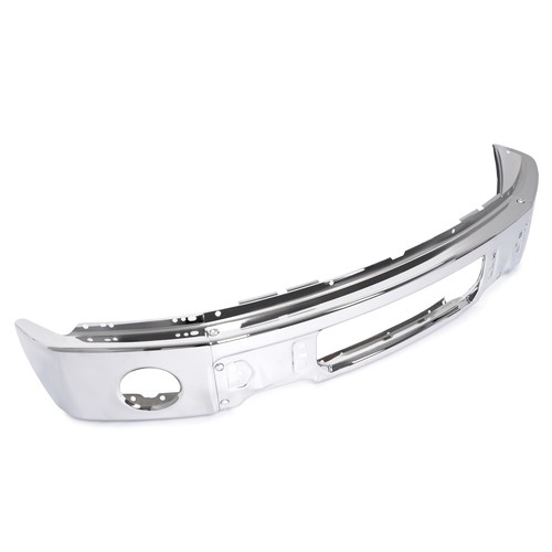 New Chrome Front Bumper Face Bar W/Fog Light Hole Fit For Ford F150 2009-2014