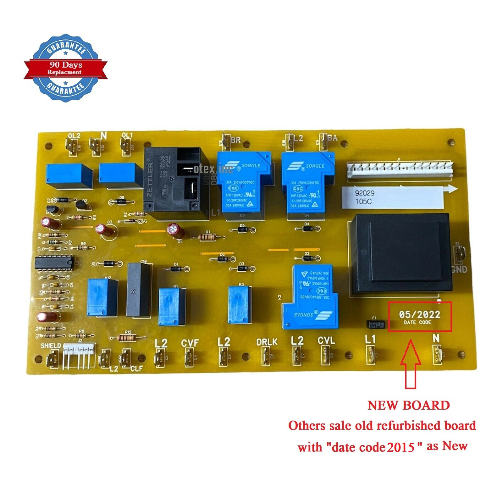 92029  NEW Dacor Oven Relay Board  90 Day Replacement Warranty