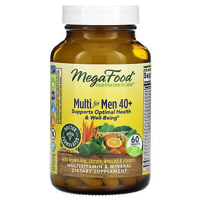 MegaFood Multi for Men 40 60 таблеток без молока и глютена, кошерный, NSF
