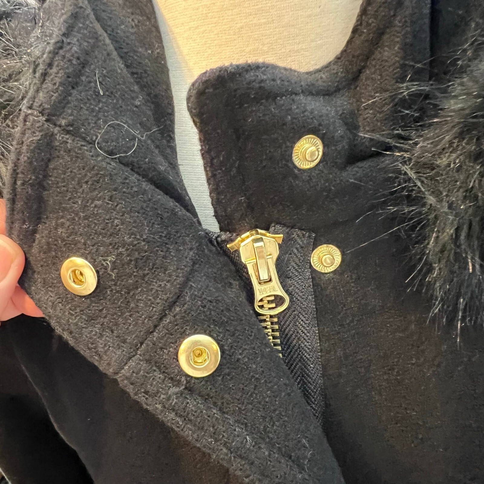 Pre-owned Jcrew J.crew Womens $385 Chateau Parka Italian Wool Black Size 4 Bm948 Winter Coat