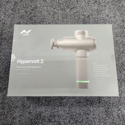 NEW Hyperice Hypervolt 2 Percussion Massage Gun Device Handheld Massager - Gray