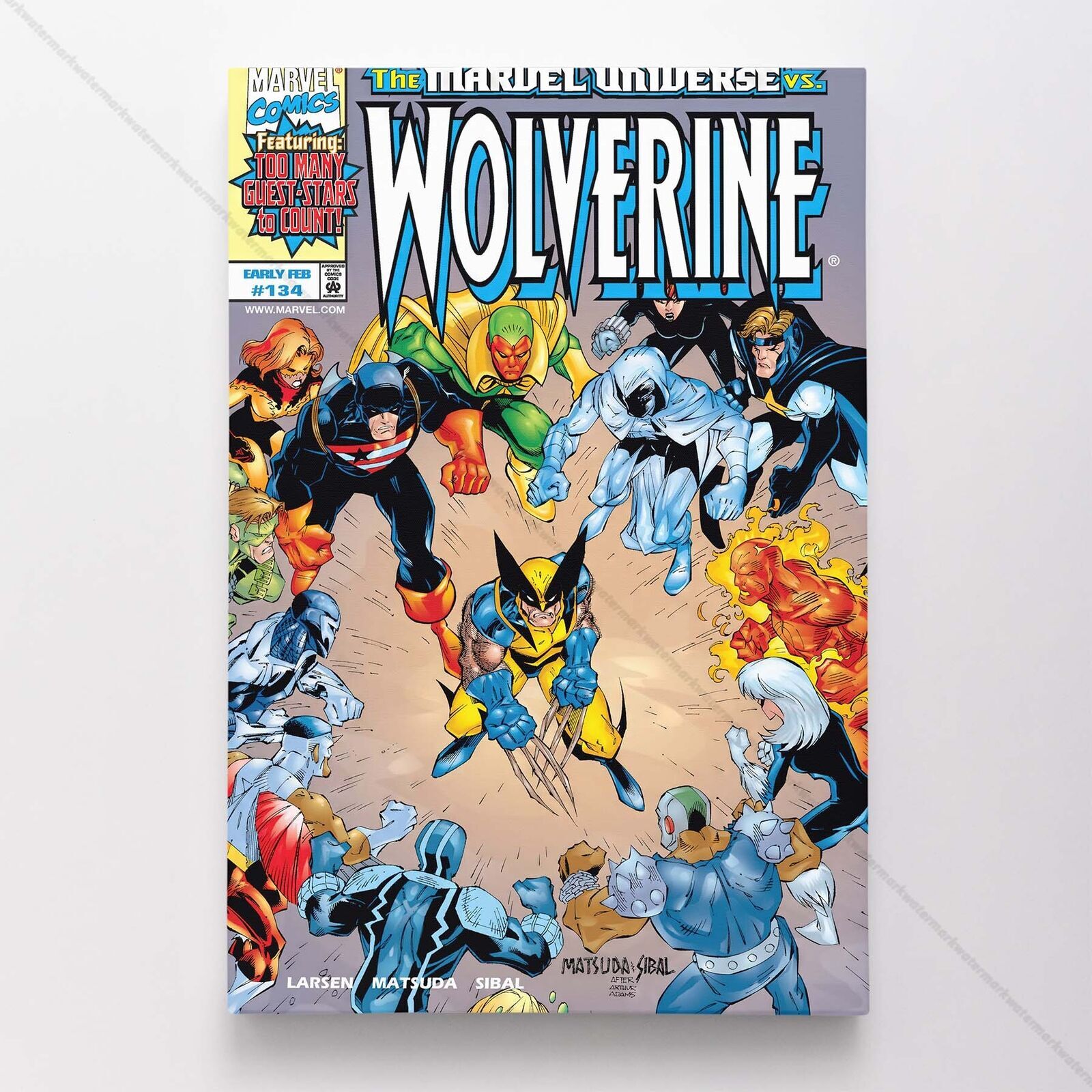 Wolverine Poster Canvas Vol 2 #134 X-Men Superhero Marvel Comic Book Art Print