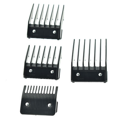 4pcs Metal backed Clipper Attachment Combs Set for Wahl Cutting Guide Comb New
