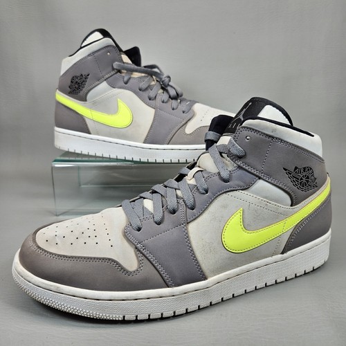 Jordan 1 Mid Gunsmoke Volt Men's - 554724-072 - US